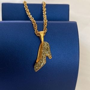 Sparkly 3 Dimensional Cinderella Pendant and Necklace